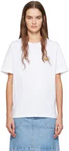 A.p.c. White Patch T-shirt In Aab White