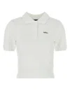 Apc A.p.c. Women White Piquet Oceane Polo Shirt