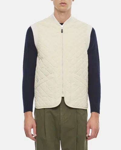 APC WHITE QUILTED JACKET