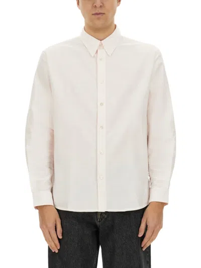 A.P.C. A. P.C. MEN WHITE REGULAR SOLID SHIRT