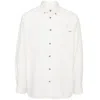 Apc A.p.c. Classic Button-down Shirt With Subtle Logo Detail In White