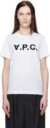 Apc Standard Grand Vpc Crew Neck T-shirt In Blancdarknavy