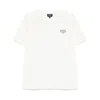 Apc A.p.c. A.p.c. White T-shirt With Embroidered Logo In White