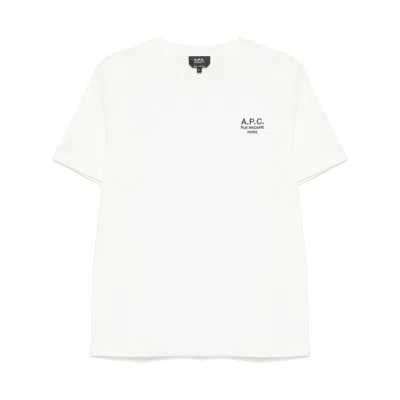 APC A.P.C. WHITE T-SHIRTS & VESTS - T-SHIRTS MEN