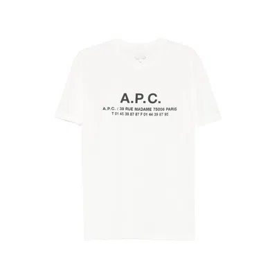 Apc A.p.c. White T-shirts & Vests - T-shirts Men