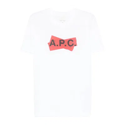 APC A.P.C. WHITE T-SHIRTS & VESTS MEN