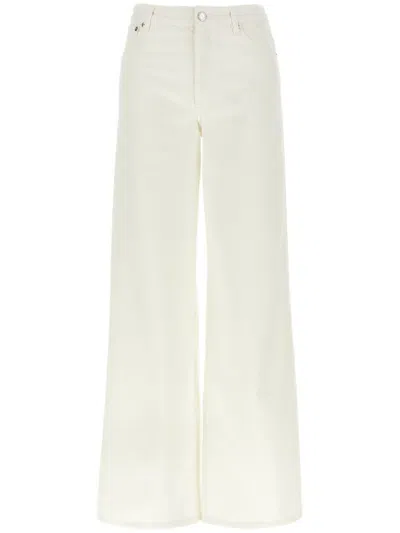 APC WHITE WIDE LEG JEANS