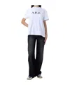 Apc Wide-leg Jeans In Black
