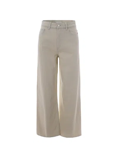 Apc Tailored Trousers Wide Leg Belt Loops In Brown