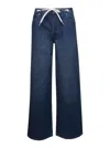 Apc Blue Wide Leg Jeans In Blu