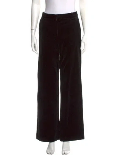 Pre-owned Apc Wide Leg Pants In Black