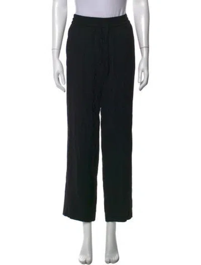 Pre-owned A.p.c. Wide Leg Pants In Black