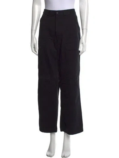 Pre-owned A.p.c. Wide Leg Pants In Black