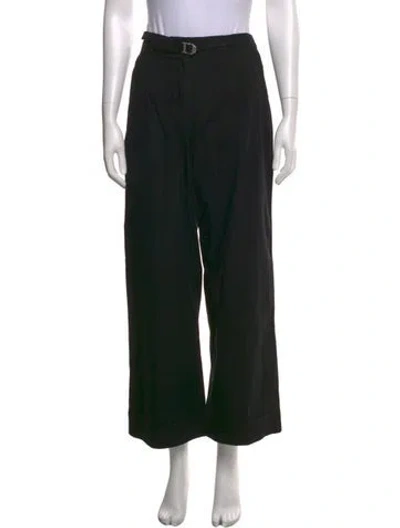 Pre-owned A.p.c. Wide Leg Pants In Black