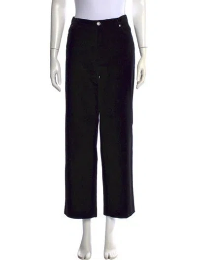 Pre-owned A.p.c. Wide Leg Pants In Black