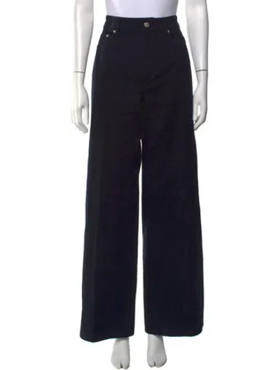 Pre-owned A.p.c. Wide Leg Pants In Black