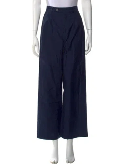 Pre-owned Apc Wide Leg Pants In Blue