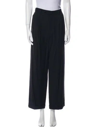 Pre-owned Apc Wide Leg Pants In Blue