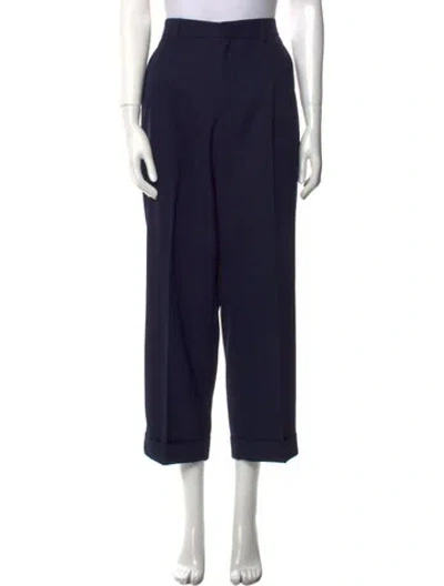 Pre-owned Apc Wide Leg Pants In Blue