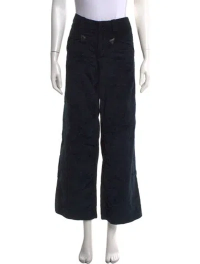 Pre-owned A.p.c. Wide Leg Pants In Blue