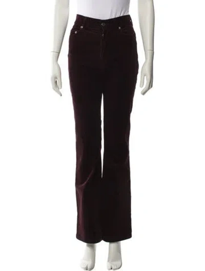 Pre-owned Apc Wide Leg Pants In Brown