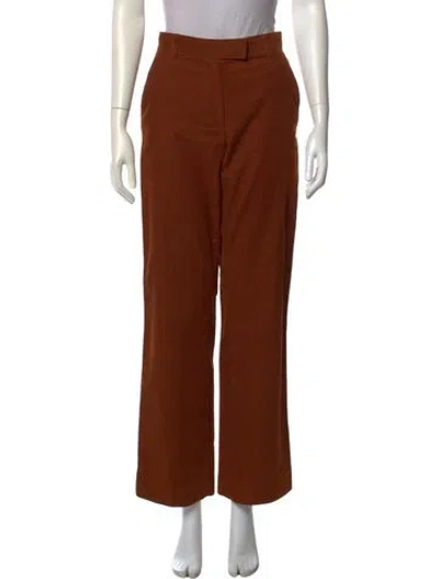 Pre-owned Apc Wide Leg Pants In Brown