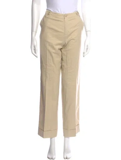 Pre-owned Apc Wide Leg Pants In Brown
