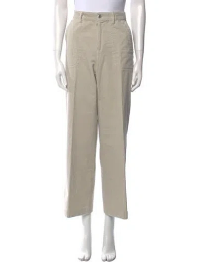 Pre-owned Apc Wide Leg Pants In Neutral