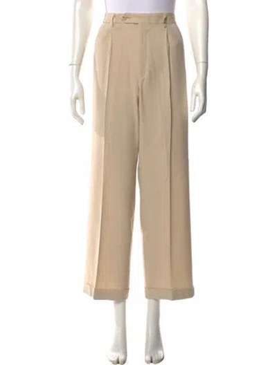 Pre-owned A.p.c. Wide Leg Pants In Neutral