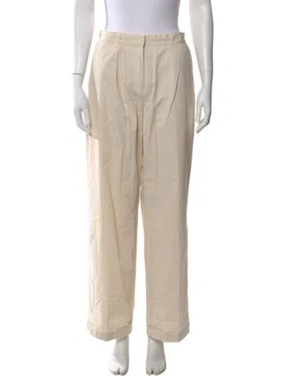 Pre-owned A.p.c. Wide Leg Pants In Neutral