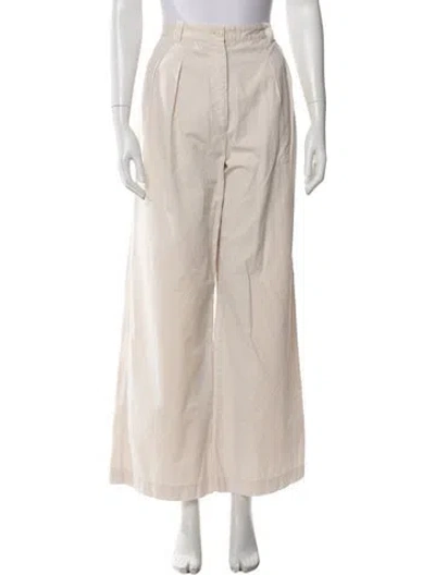 Pre-owned A.p.c. Wide Leg Pants In Neutrals