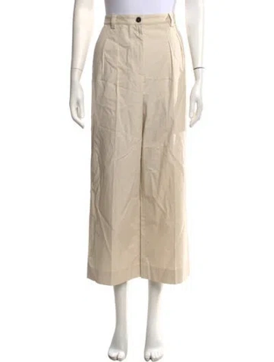 Pre-owned A.p.c. Wide Leg Pants In Neutrals