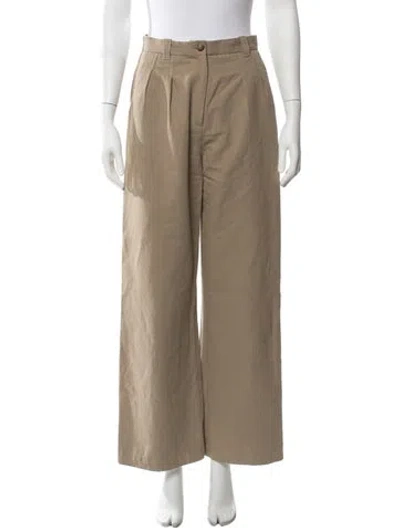 Pre-owned A.p.c. Wide Leg Pants In Neutrals