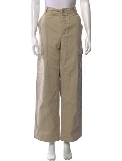 Pre-owned A.p.c. Wide Leg Pants In Neutrals