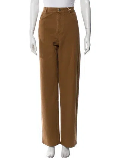 Pre-owned Apc Wide Leg Pants W/ Tags In Brown