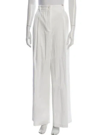 Pre-owned A.p.c. Wide Leg Pants W/ Tags In White