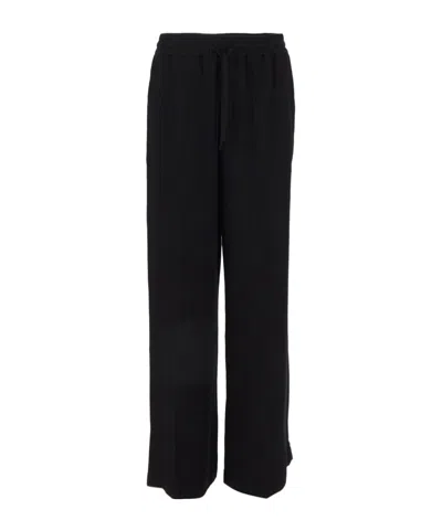 Apc Wide-leg Trousers In Black