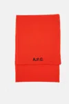 Apc Logo-embellishment Scarf In Red