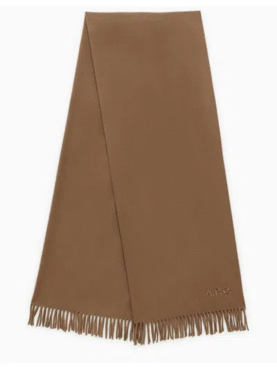 APC WOMEN'S AMBROISE BRODÃ©E VIRGIN WOOL SCARF
