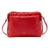 A.p.c. Ninon Mini Structured Side Drawstring Handbag In Red