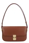 APC WOMEN'S BROWN SMOOTH LEATHER BAGUETTE HANDBAG FOR FW23