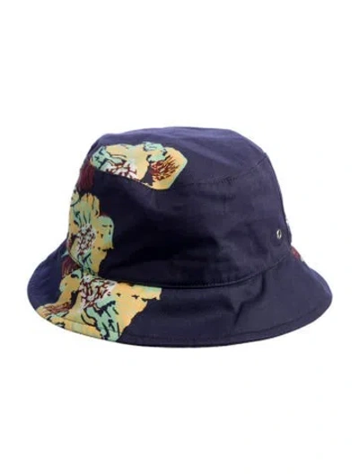 Pre-owned Apc Women's Cotton Bucket Hat In Blue