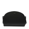 Apc A.p.c. Women Black Leather Mini Demi Lune Shoulder Bag