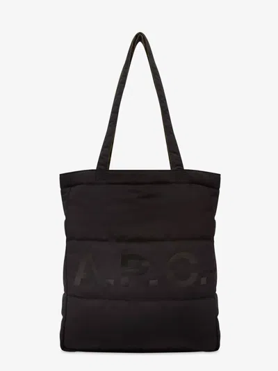 Apc A.p.c. Women Diane Nylon Reversible Shoulder Bag In Black