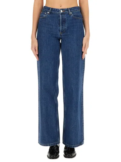 Apc Elisabeth Jeans In Blue