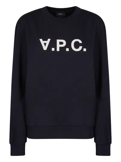 APC A.P.C. WOMEN FELPA GIROCOLLO STAMPA LOGO