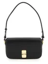 Apc A.p.c. Grace Leather Crossbody Bag In Nero