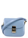 Apc Blue Grace Mini Crossbody Bag In Ship Blue