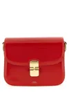 A.p.c. Grace Small Shoulder Bag Adjustable Strap In Red