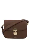 Apc A.p.c. Grace Small Shoulder Bag In Brown